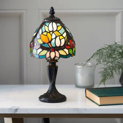 Dunelm Vogue Flora Traditional Table Lamp MultiColoured