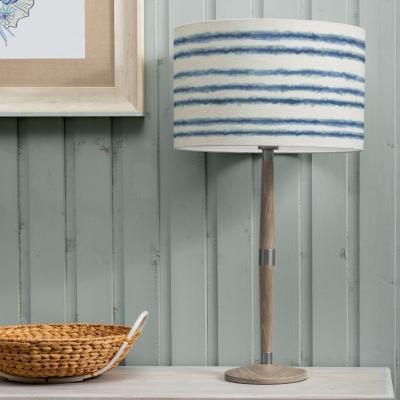 Dunelm Solensis Large Table Lamp with Merella Shade Cobalt Blue