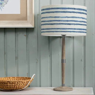 Dunelm Solensis Large Table Lamp with Merella Shade Cobalt Blue