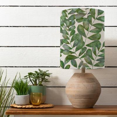 Dunelm Cerys Table Lamp with Rowan Shade Rowan Apple Green