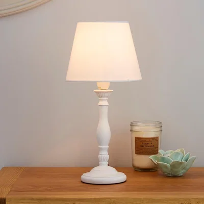 Dunelm Tofty Mini Ivory Table Lamp Cream