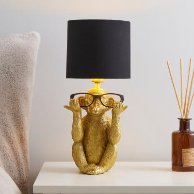 Dunelm Mowgli Glasses Holder Table Lamp Gold