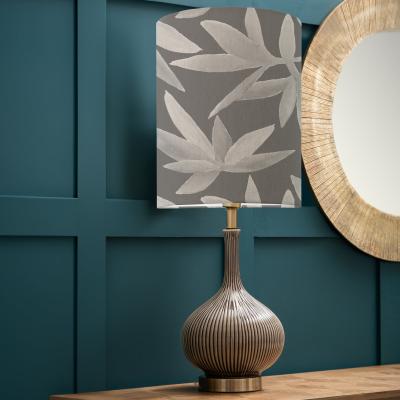 Dunelm Ursula Table Lamp with Silverwood Shade Silverwood Frost Grey
