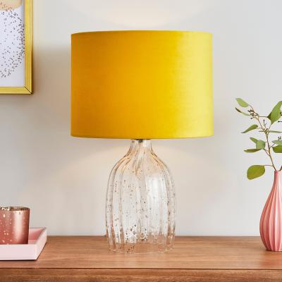 Dunelm Tamara Table Lamp Ochre