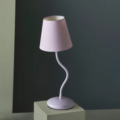 Dunelm Boogi Metal Adjustable Table Lamp Lilac