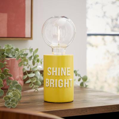 Dunelm Shine Bright Bulb Holder Yellow