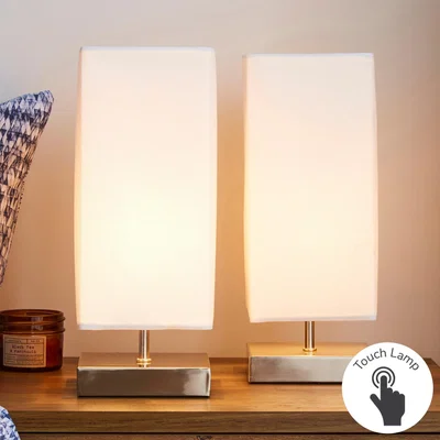 Dunelm Charlotte Touch Dimmable Cream Table Lamps Cream