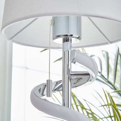 Dunelm Palais 2 Light Metal Table Lamp Chrome