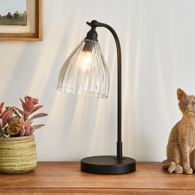 Dunelm Churchgate Allexton Black Desk Lamp Black
