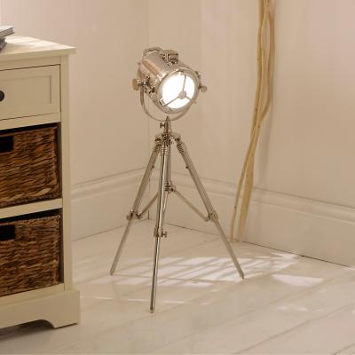 Dunelm Marine Nickel Searchlight Table Lamp Nickel