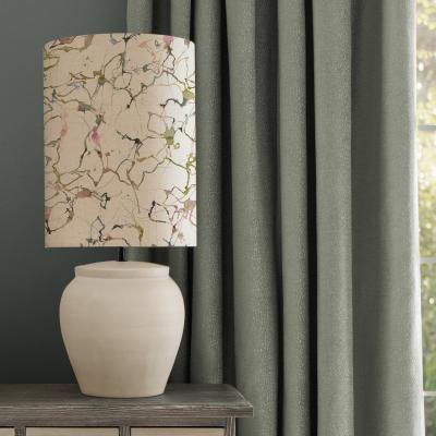 Dunelm Edessa Table Lamp with Carrara Shade Carrara Meadow Green