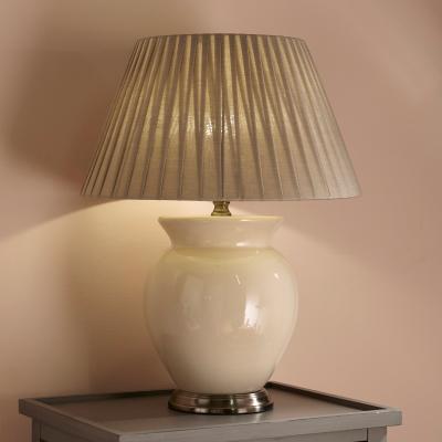 Dunelm Hadley Cream Ceramic Table Lamp Cream