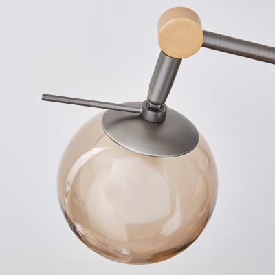 Dunelm Molecular Industrial Metal Table Lamp Smoke (Grey)