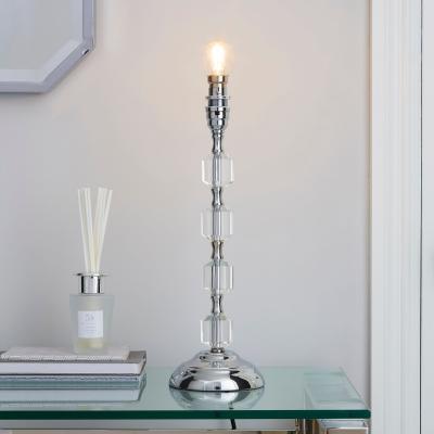 Dunelm Aries Chrome Table Lamp Base Silver