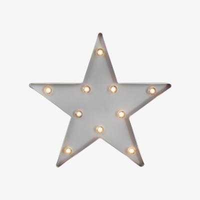 Dunelm Star Shaped Grey Light Grey