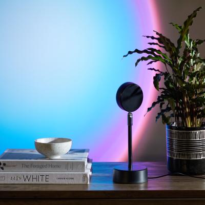 Dunelm Rainbow Table Lamp Black
