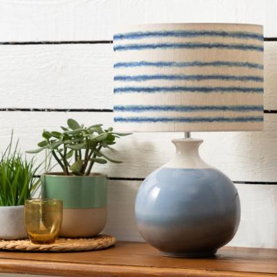 Dunelm Neso Table Lamp with Merella Shade Cobalt Blue
