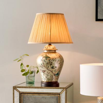 Dunelm Papilion Butterfly Ceramic Table Lamp Gold
