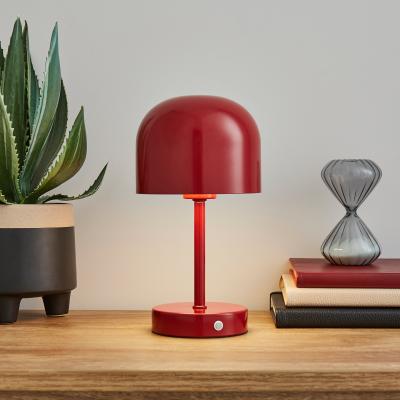 Dunelm Keko Rechargeable Touch Table Lamp Metallic Grey