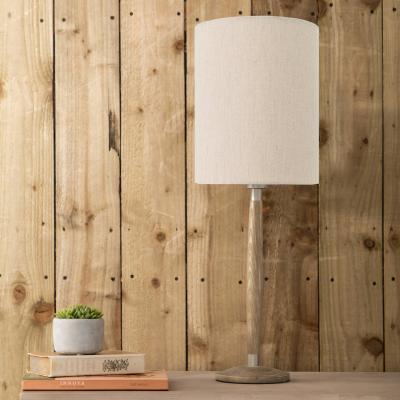 Dunelm Solensis Table Lamp with Plain Shade Linen (Cream)
