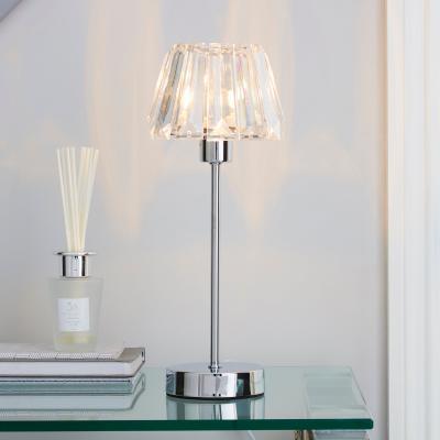Dunelm Paloma Chrome Lamp Clear