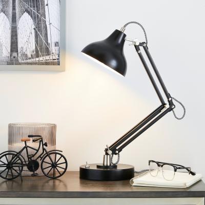Dunelm Archibald Articulated Black Desk Lamp Black