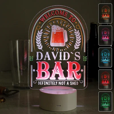 Dunelm Personalised Welcome Colour Changing Night LED Light White