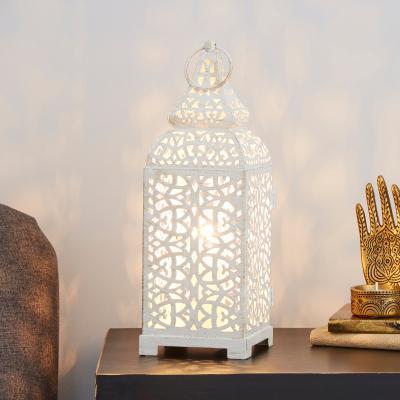 Dunelm Moroccan Lantern Cream Table Lamp Cream
