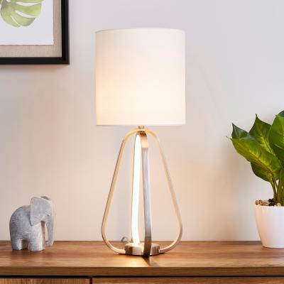 Dunelm Robyn Dual Lit Integrated LED Table Lamp White White
