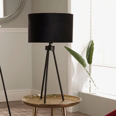 Dunelm Houston Tripod Table Lamp Black