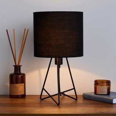 Dunelm Mini Hester Black Table Lamp Black