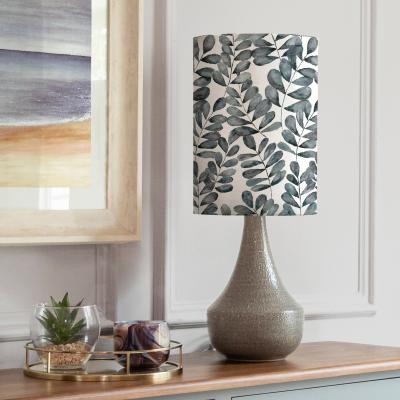 Dunelm Agri Table Lamp with Rowan Shade Rowan Blue Grey