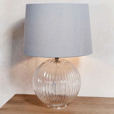 Dunelm Vogue Sur Table Lamp Base Clear