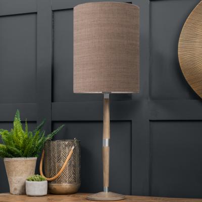Dunelm Solensis Table Lamp with Textured Shade Textured Anna Terracotta Orange
