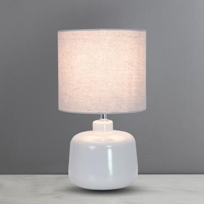 Dunelm Oslo Dove Grey Ceramic Table Lamp Grey