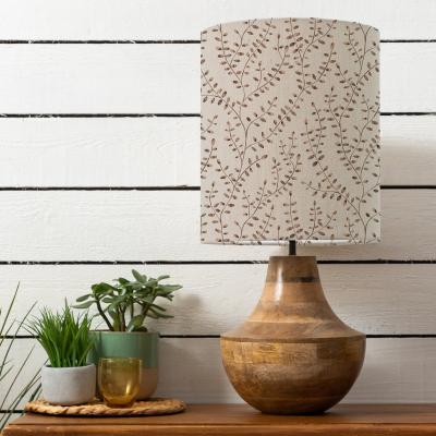 Dunelm Leven Table Lamp with Eden Shade Eden Deep Red