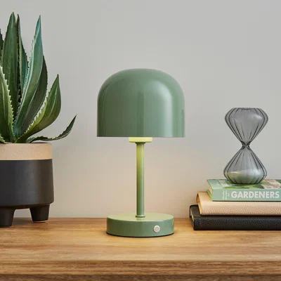 Dunelm Keko Rechargeable Touch Table Lamp Sage (Green)