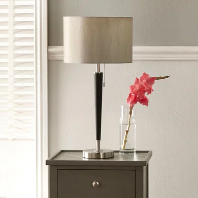 Dunelm Lowry Metal Table Lamp Silver