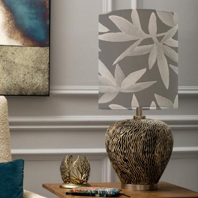 Dunelm Alcina Table Lamp with Silverwood Shade Silverwood Frost Grey