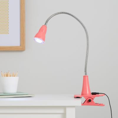 Dunelm Clip on Integrated LED USB Task Lamp Pink