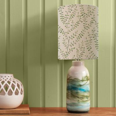 Dunelm Javary Table Lamp with Eden Shade Eden Apple Green