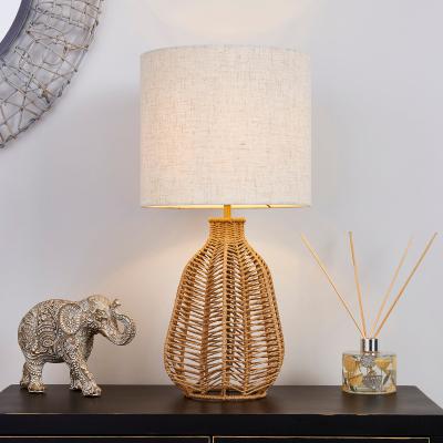 Dunelm Kylo Woven String Table Lamp Beige