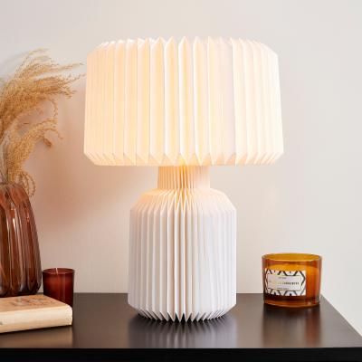 Dunelm Pahal Origami Paper Table Lamp White