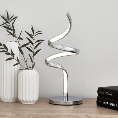 Dunelm Aylin Integrated LED Touch Table Lamp Chrome