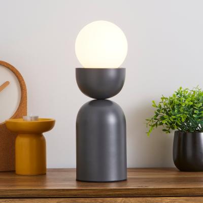 Dunelm Lunebar Touch Table Lamp Graphite (Grey)