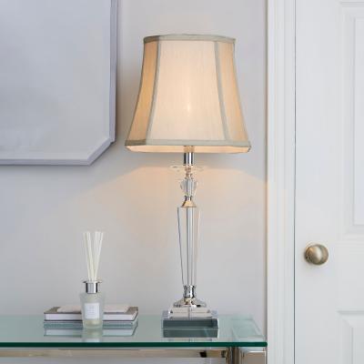Dunelm Windsor Clear Table Lamp Silver