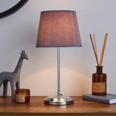 Dunelm Jali Charcoal Table Lamp Charcoal