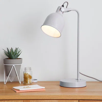 Dunelm Issac Desk Lamp Dove (Grey)