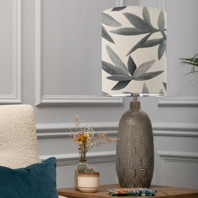 Dunelm Jadis Table Lamp with Silverwood Shade Silverwood Blue Grey