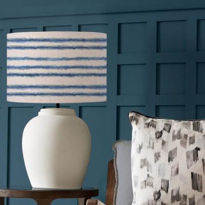 Dunelm Evora Table Lamp with Merella Shade Cobalt Blue